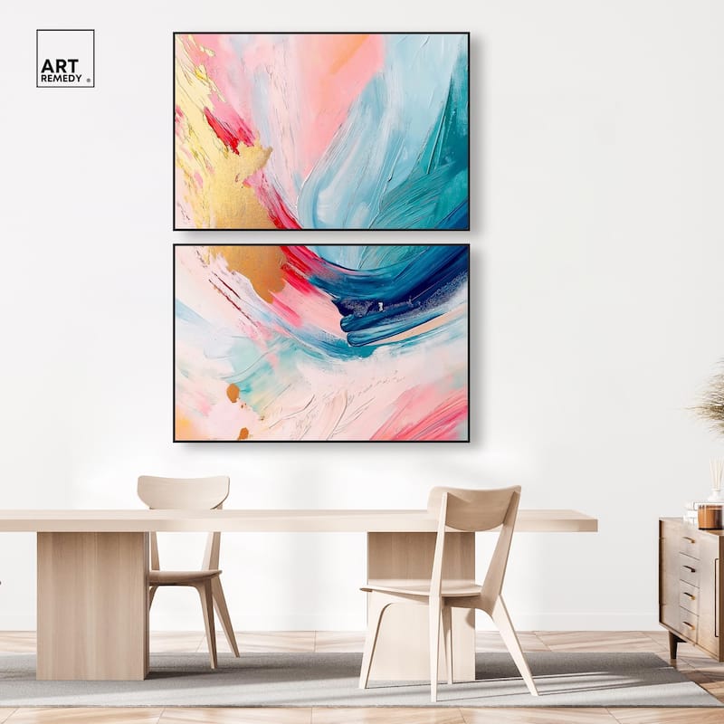 Burst of Energy Canvas Set of 2 by Art Remedy