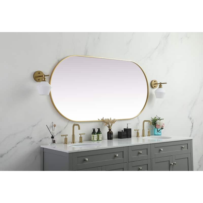 Elegant Lighting MR2A3060 Asha 30" W x 60" H Oval Framed Bathroom