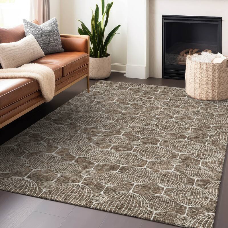 Premium Washable Super Soft Modern Chic Stripe Mayfield Rug