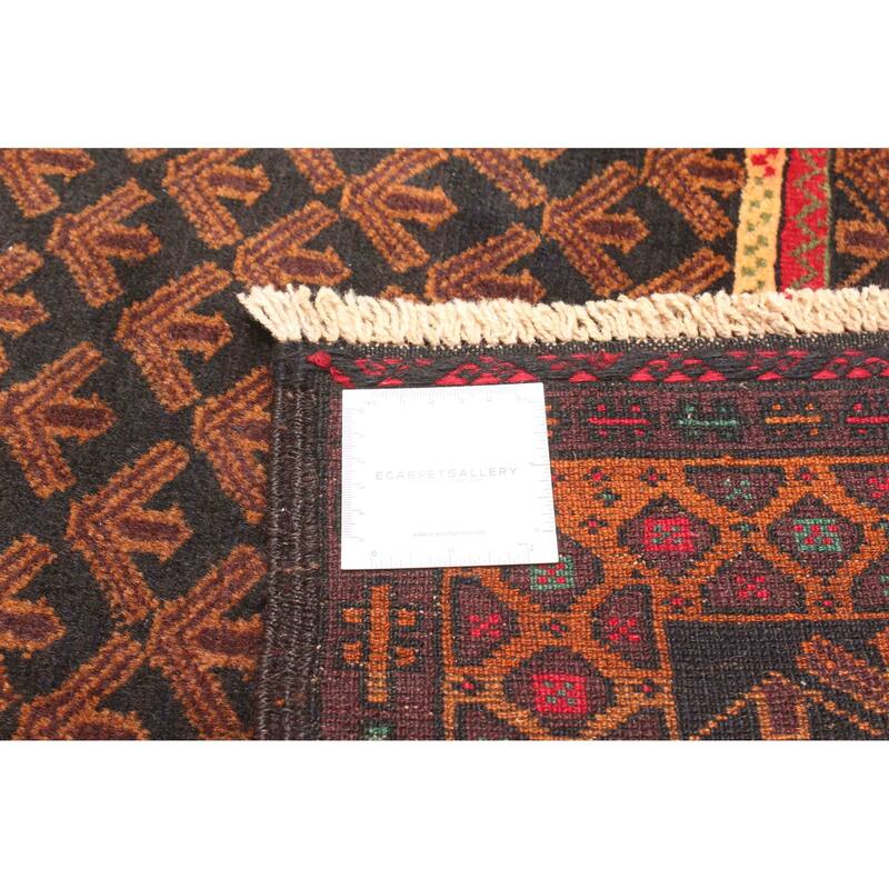 ECARPETGALLERY Hand-knotted Teimani Black Wool Rug - 2'9 x 4'6