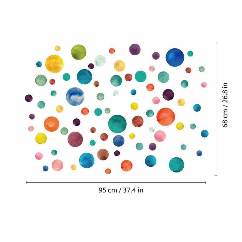 Walplus Polka Dots Wall Sticker Big Wall Home Decoration Nursery Decor