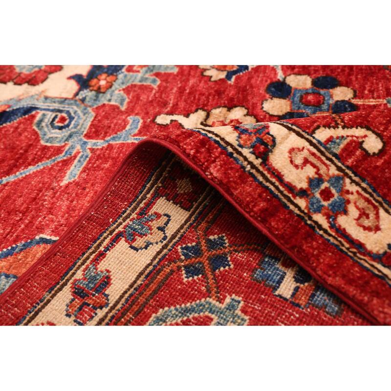 ECARPETGALLERY Hand-knotted Aryana Red Wool Rug - 8'2 x 10'3