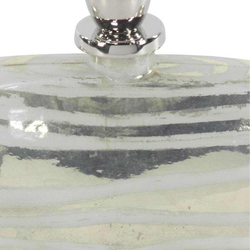 Glass Living Room Decorative Jars with Stoppered Top - Silver - Roche River Decor