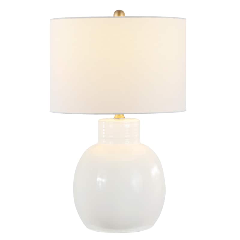 SAFAVIEH Lighting Syra 24-inch Ceramic LED Table Lamp - 15" W x 15" L x 24" H