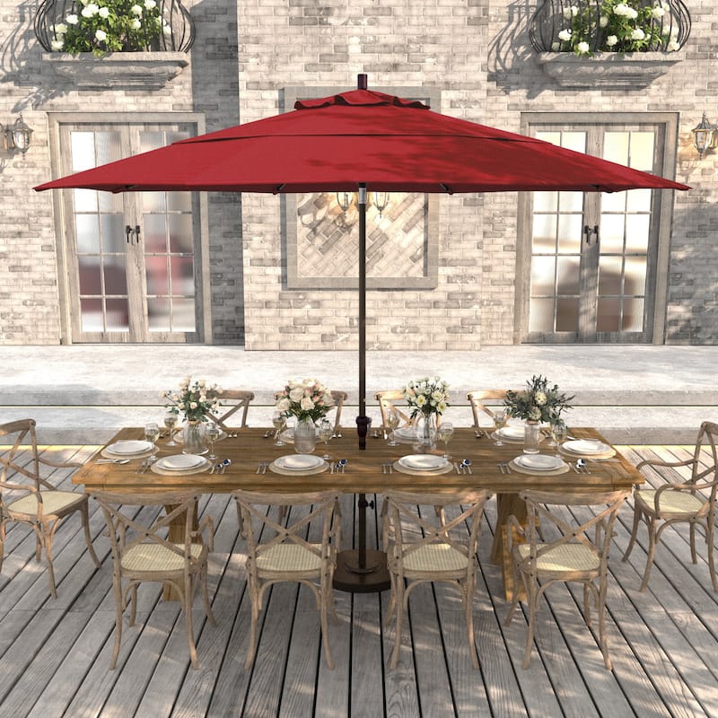 North Bend 11-foot Crank Open Bronze Umbrella by Havenside Home