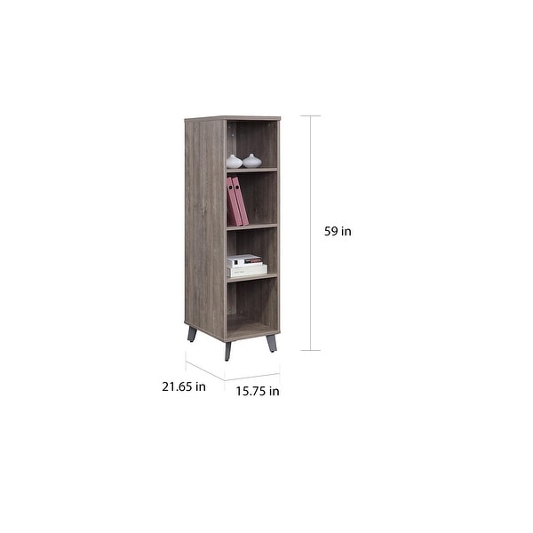 72 inch carson 5 shelf bookcase