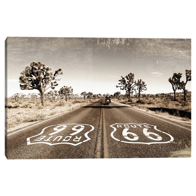 Vintage Road Trip Route 66 by Belle Maison Canvas Art Print