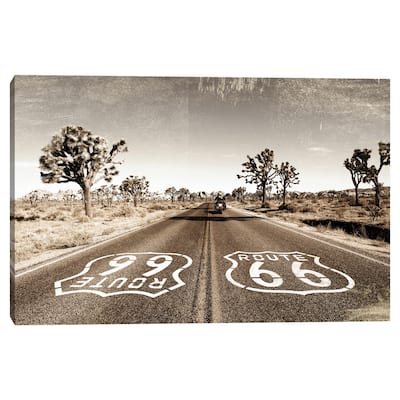 Vintage Road Trip Route 66 by Belle Maison Canvas Art Print