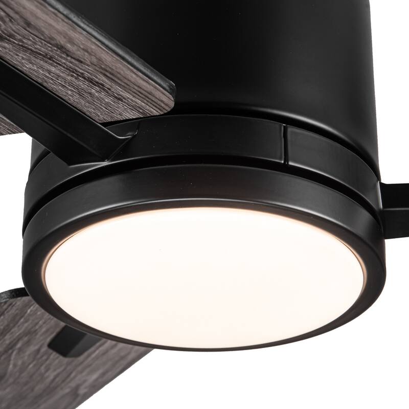 52" Lowe Profile Ceiling Fan with Light and Plywood Blades