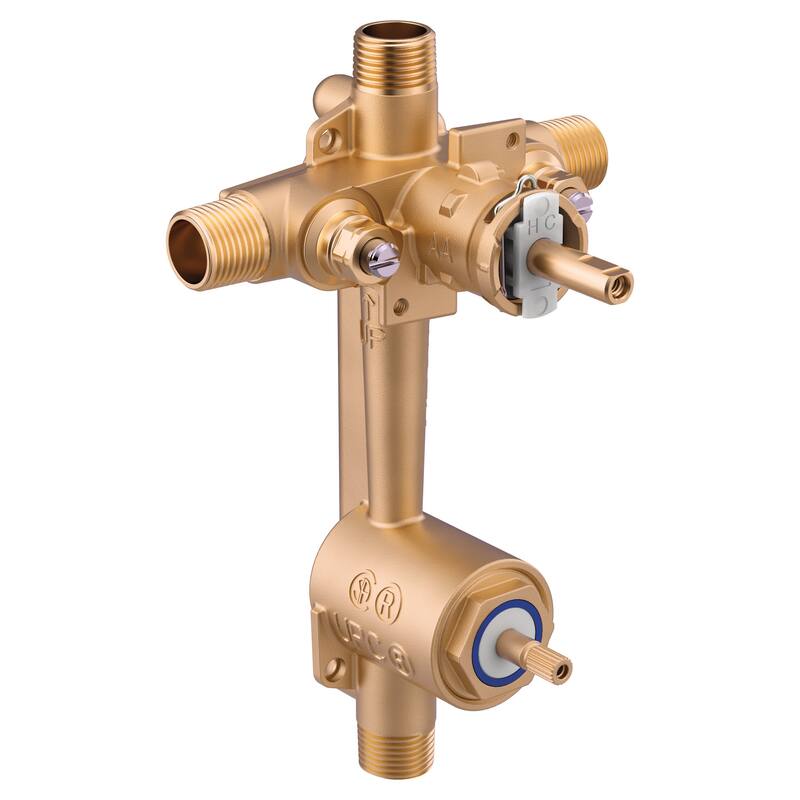 Moen 1/2 Inch IPS Pressure Balance Rough-in Valve with Diverter and - Natural