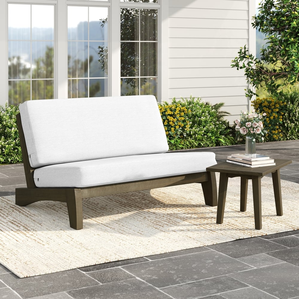 Outdoor Chair Solid Wood Furniture Patio Loveseat Sets with Cushion