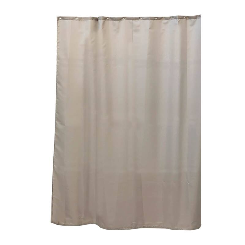 Extra Long Shower Curtain Polyester 12 Rings 79"L x 71"W