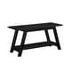 preview thumbnail 13 of 13, Roundhill Furniture Elyz Solid Wood Bench with Shelf, White