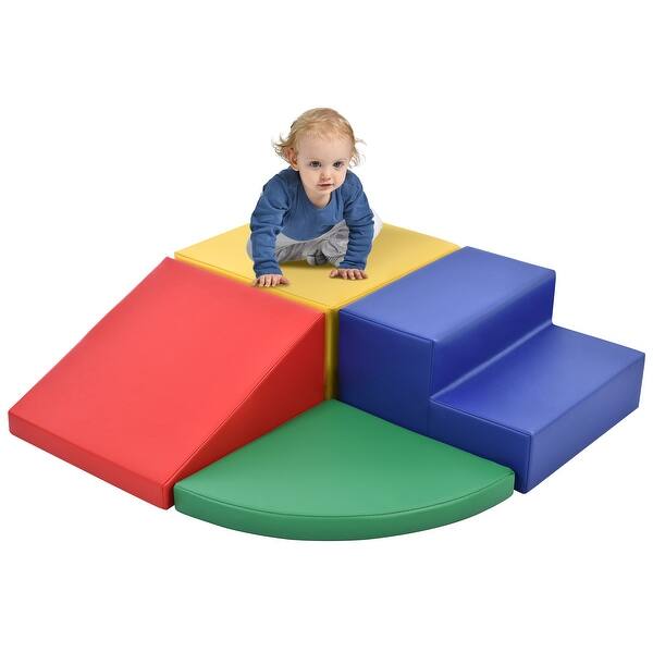 slide 2 of 18, Soft Climb and Crawl Foam Playset 4 in 1 - N/A