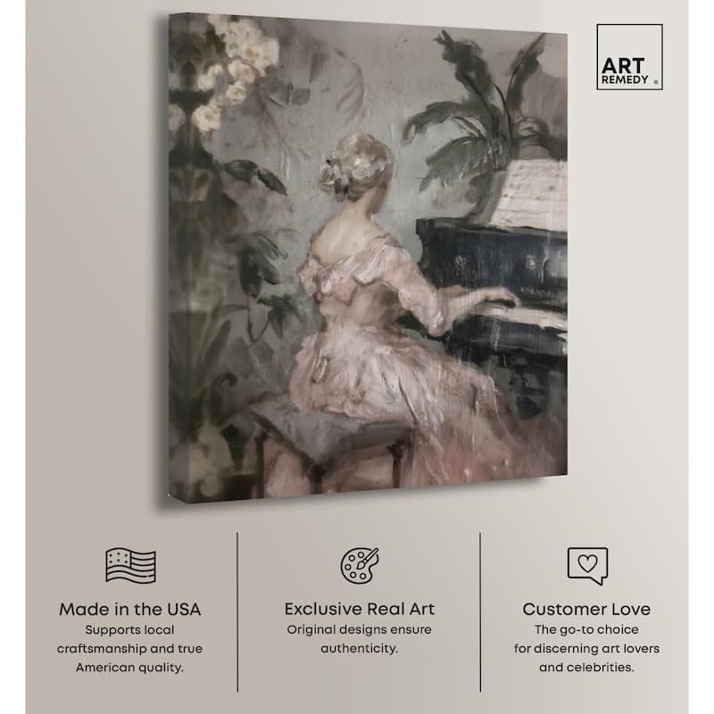 Soft Music Canvas by Art Remedy, Gallery Wrapped
