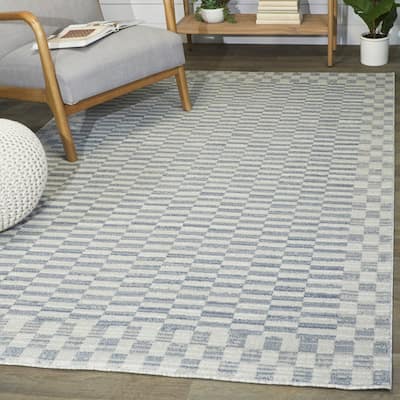 Frazer Contemporary Checkered Area Rug