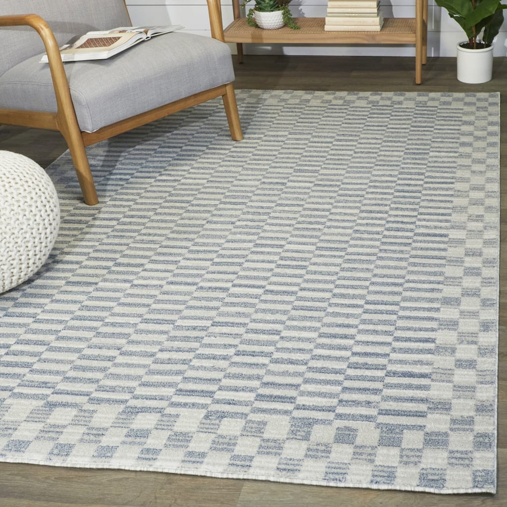Frazer Contemporary Checkered Area Rug