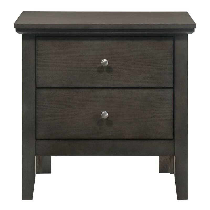 Primo Transitional Wood 2-drawer Nightstand Table