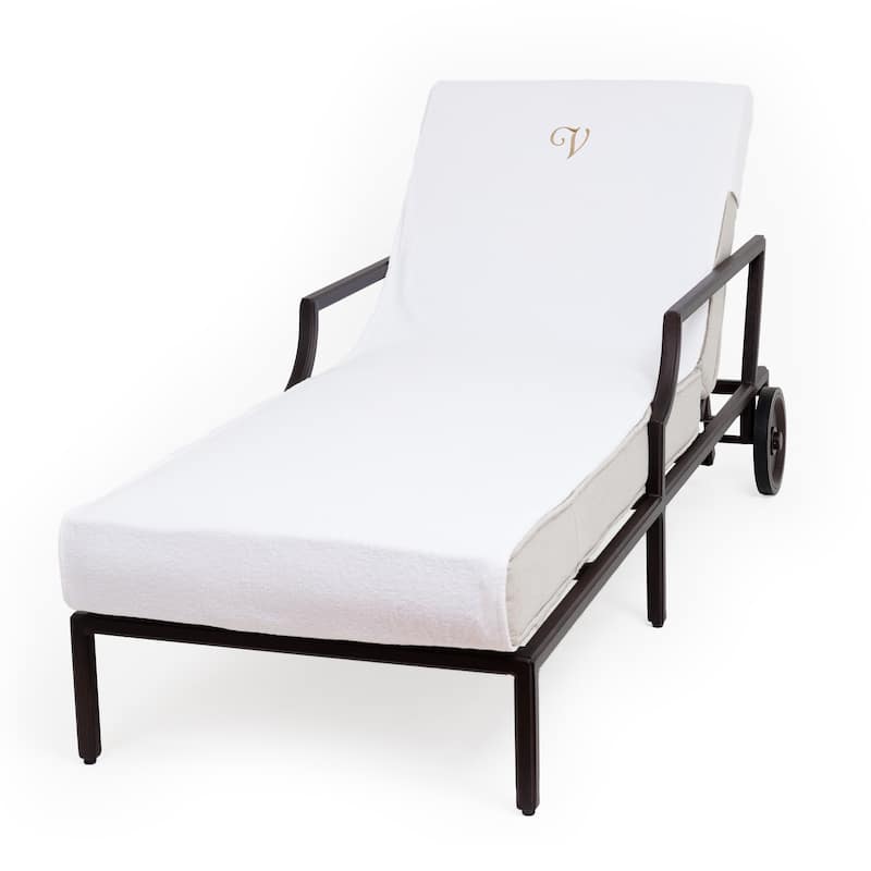 Authentic Hotel and Spa Personalized Standard Size Chaise Lounge Cover - V