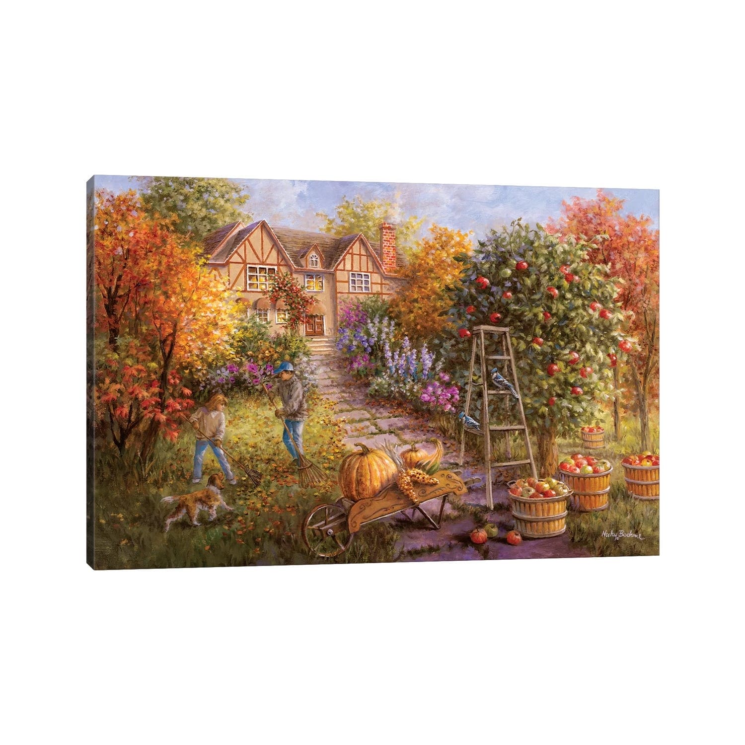 iCanvas "Gathering Fall" by Nicky Boehme Canvas Print