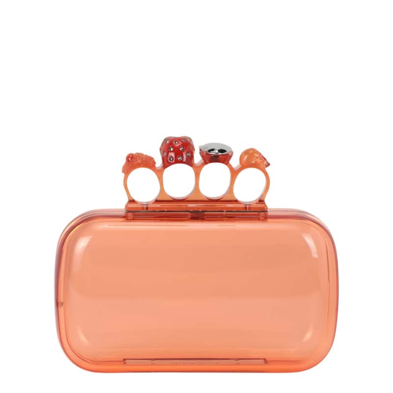 Alexander McQueen Skull Four-Ring Clutch