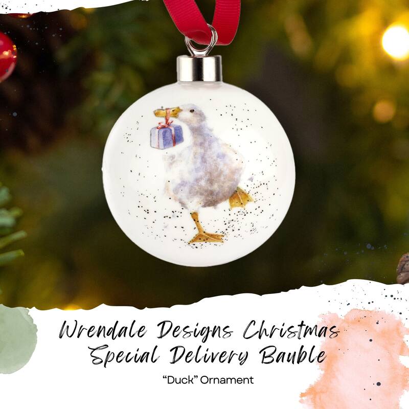 Royal Worcester Wrendale Designs Christmas Bauble