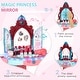 preview thumbnail 3 of 7, Qaba Self-Opening Mirror Design Kids Vanity Makeup Table Set with Chair and 31-Piece Collection, Imaginative Toy
