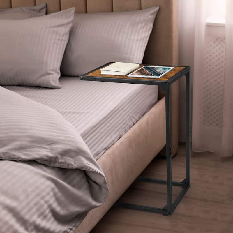 C Shaped End Table for Couch