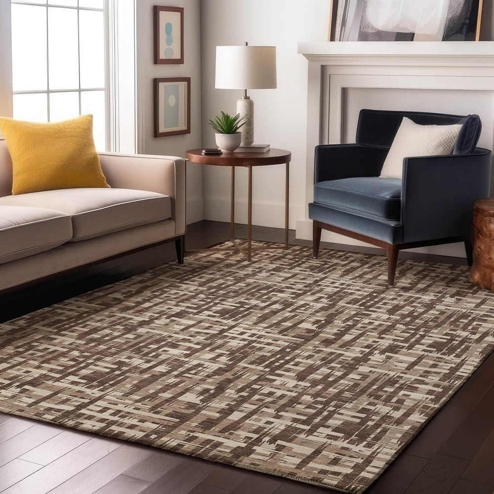 Premium Washable Super Soft Abstract Weave Mayfield Rug