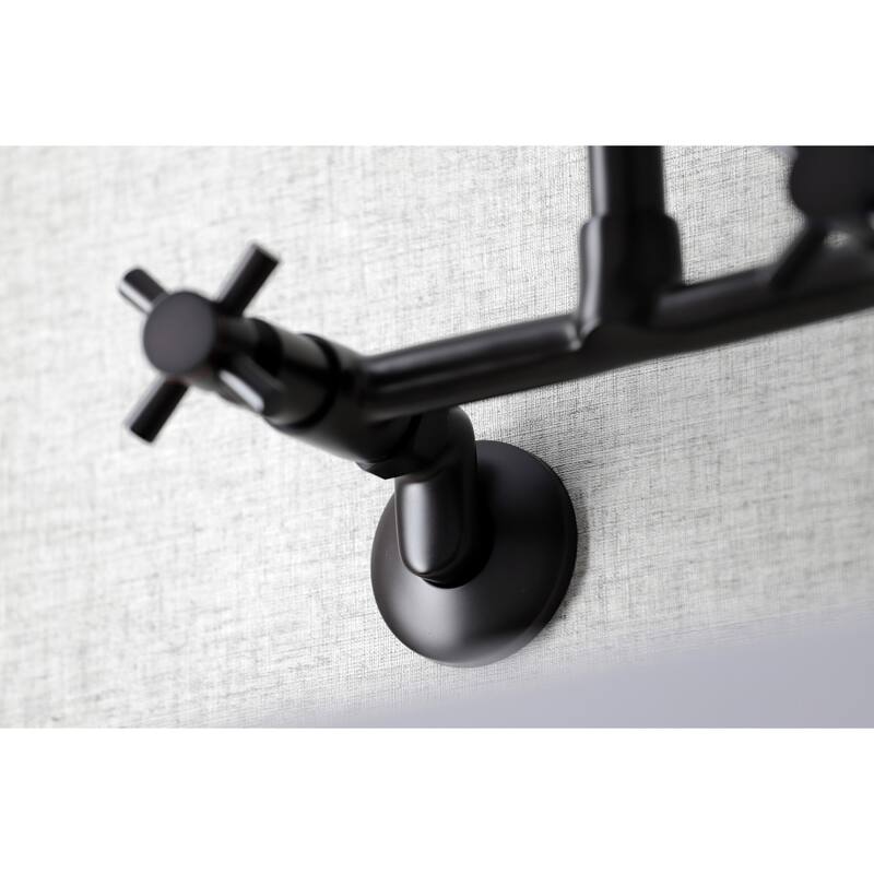 Kingston Brass Concord Two-Handle Wall Mount Kitchen Faucet