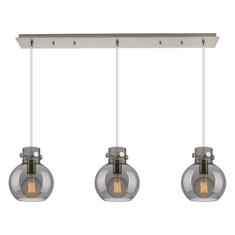 Innovations Lighting Newton Sphere - 3 Light 8" Cord Hung Linear Pendant