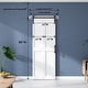 preview thumbnail 23 of 23, Sanding 24in./28in./30in./36in./44in./48in.x 84in. MDF Bi-Fold Barn Door with Hardware Kit ,Covered with Water-Proof PVC Surface
