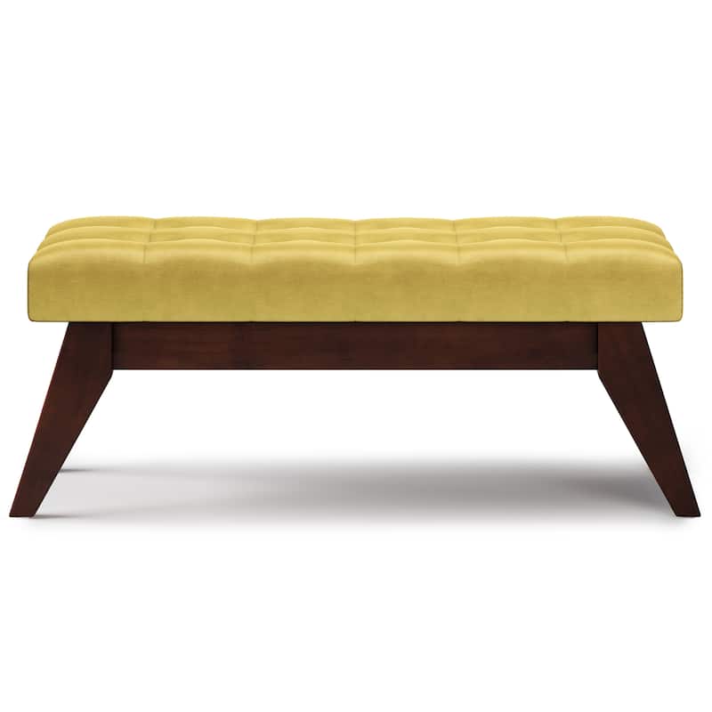 WYNDENHALL Tierney 40 inch Wide Mid Century Modern Rectangle Ottoman Bench