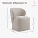 preview thumbnail 28 of 51, Spruce & Spring Kyle Morden Fabric Dining Room Chair with Casters Wrap-round Back