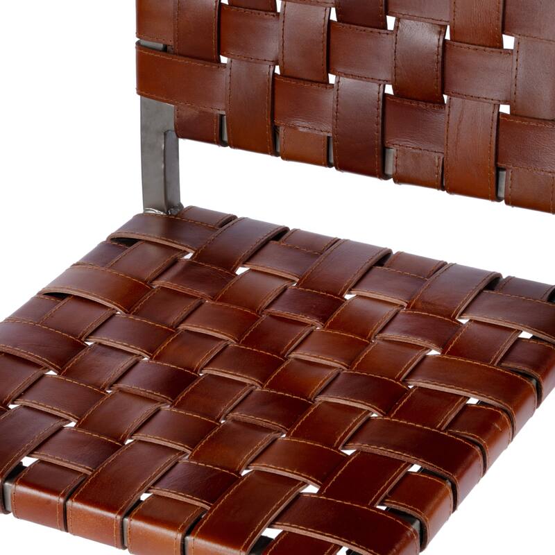 Bromley Iron and Leather 24.5" Counter Stool