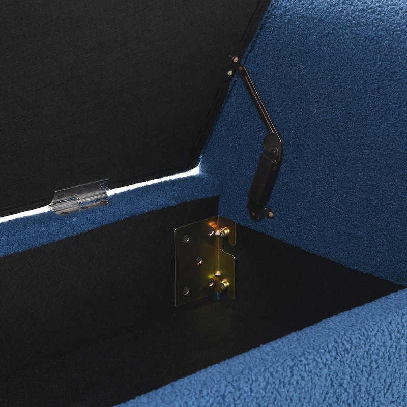 Bench with Arms and Storage,Upholstered Large Foot Rest Stool, Comfy Window Vanity Bench for Living Room,Bedroom,Dorm