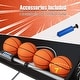 preview thumbnail 10 of 9, Foldable Dual Shot Basketball Arcade Game with Electronic Scoring System - 81.5" x 42.5" x 81"