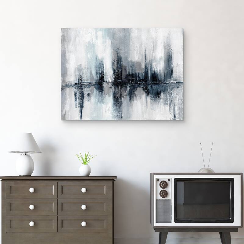 Indigo Harbor Lights by Nan Canvas Art Print