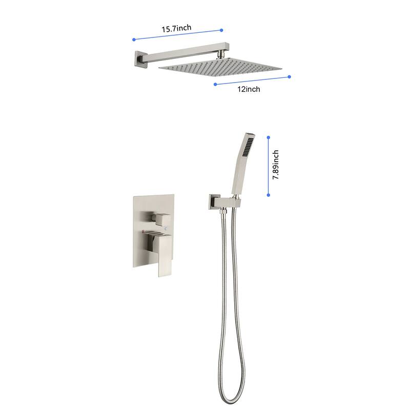 12" Rain Shower Head Systems Wall Mounted Shower