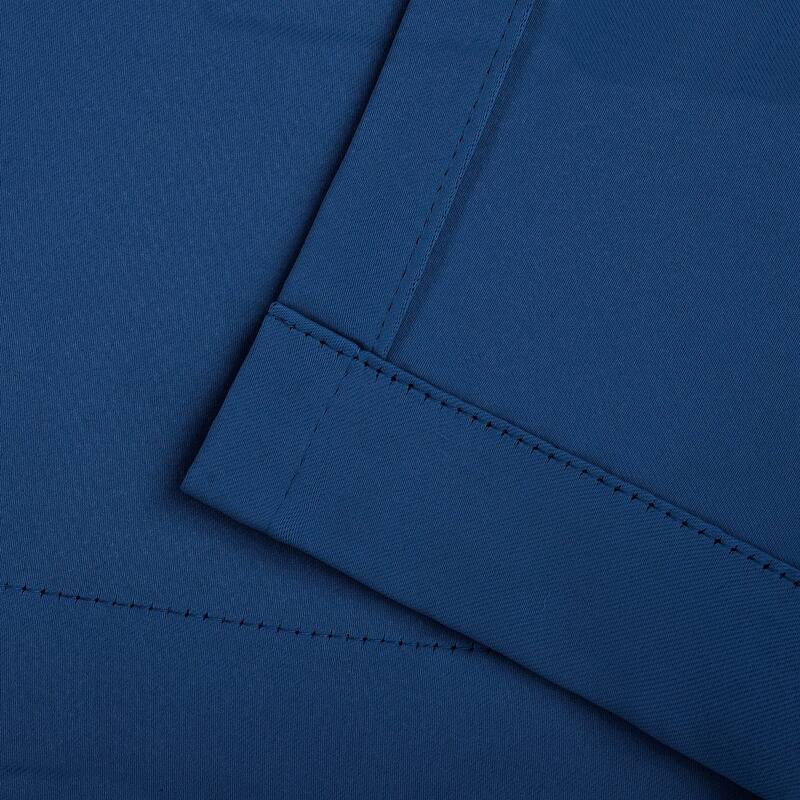 Superior Solid Machine Washable Room Darkening Blackout Curtains with Back Tabs, Set of 2