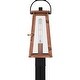 preview thumbnail 3 of 5, Carolina 1-Light Aged Copper Outdoor Post Lantern