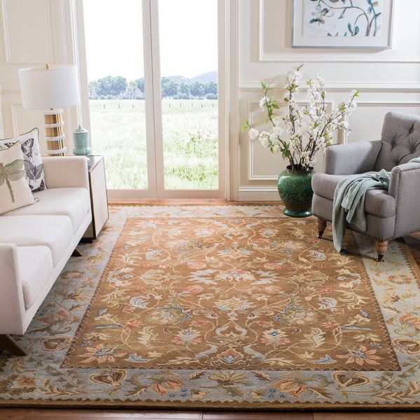 slide 2 of 47, SAFAVIEH Handmade Bergama Tiney Oriental Hand-spun Wool Rug