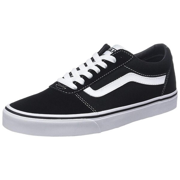 Vans Men's Ward Low-Top Sneakers, (Suede/Canvas) Black/White Car, 10.5 ...