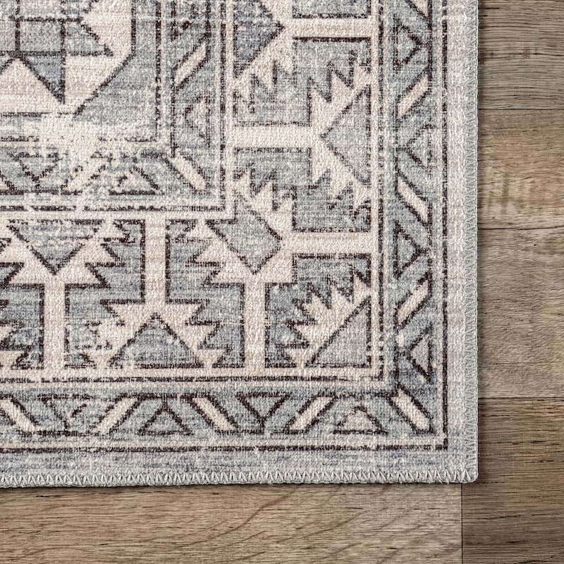 Nuloom Layana SplashGuard Geometric Machine Washable Area Rug