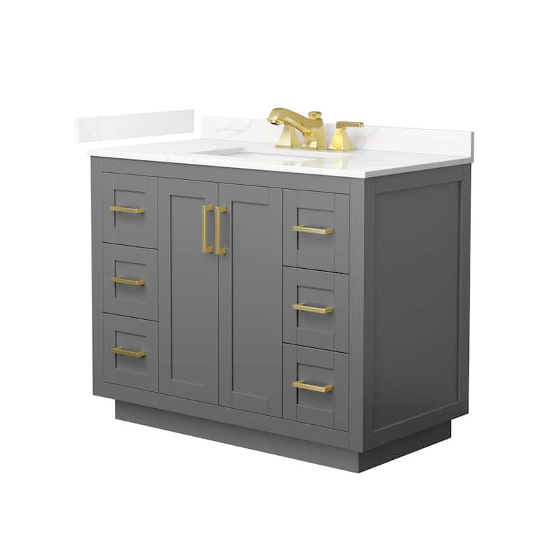 Wyndham Collection WCF292942S-QTZ-US3MXX Miranda 42" Free Standing