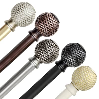 InStyleDesign Kray 1 inch Diameter Adjustable Curtain Rod
