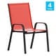 preview thumbnail 48 of 55, Outdoor Stacking Sling Patio Chairs (Set of 4)