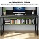 preview thumbnail 12 of 34, 47 Inches Computer Desk with Hutch and Bookshelf, Home Office Desk