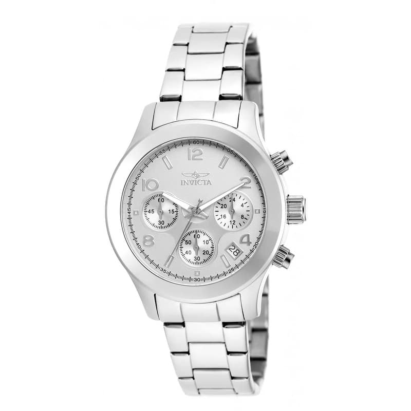 Invicta Men's 19216 Angel Quartz Chronograph Silver Dial Watch