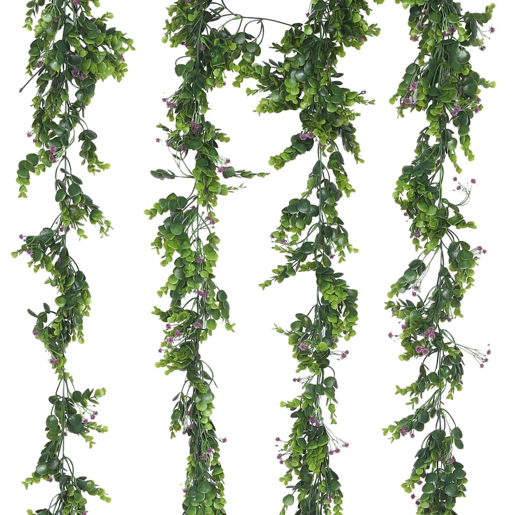 4 Pack Artificial Plants Hanging, Fake Vines Plant, Faux Greenery Vines for  Home Room, Shelf, Indoor Outdoor Wall Decor 72" - Overstock - 41909803